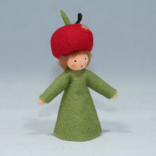 Handmade Apple Fairy Doll by Ambrosius – Eco-Friendly Wool Felt Waldorf Toy from Eco Flower Fairies LLC