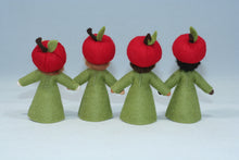 Apple Fairy Doll – 2.5”, 3" & 3.5” Handmade Felt Waldorf Decorations by Ambrosius