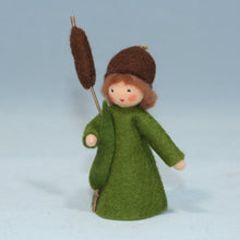 Handmade Cattail Fairy Doll by Ambrosius – Eco-Friendly Wool Felt Waldorf Toy from Eco Flower Fairies LLC