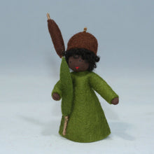 Handmade Cattail Fairy Doll by Ambrosius – Eco-Friendly Wool Felt Waldorf Toy from Eco Flower Fairies LLC