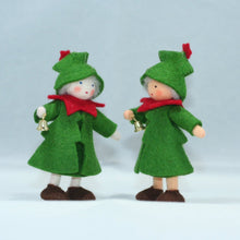Handmade Christmas Tree Pixie Doll by Ambrosius – Eco-Friendly Wool Felt Waldorf Toy from Eco Flower Fairies LLC