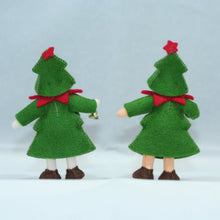 Christmas Tree Pixie Doll – 2" & 3" Handmade Felt Waldorf Decorations by Ambrosius