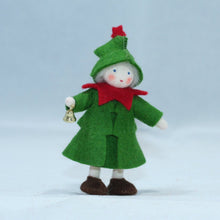 Handmade Christmas Tree Pixie Doll by Ambrosius – Eco-Friendly Wool Felt Waldorf Toy from Eco Flower Fairies LLC