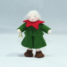 Handmade Christmas Tree Pixie Doll by Ambrosius – Eco-Friendly Wool Felt Waldorf Toy from Eco Flower Fairies LLC