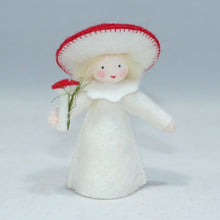 Handmade Fly Agaric Mushroom Fairy Doll by Ambrosius – Eco-Friendly Wool Felt Waldorf Toy from Eco Flower Fairies LLC