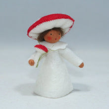 Handmade Fly Agaric Mushroom Fairy Doll by Ambrosius – Eco-Friendly Wool Felt Waldorf Toy from Eco Flower Fairies LLC