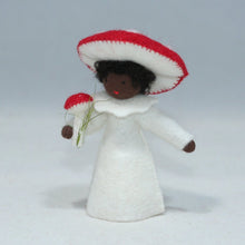 Handmade Fly Agaric Mushroom Fairy Doll by Ambrosius – Eco-Friendly Wool Felt Waldorf Toy from Eco Flower Fairies LLC