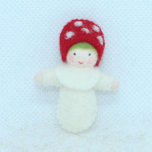 Handmade Fly Agaric Fairy Doll by Ambrosius – Eco-Friendly Wool Felt Waldorf Toy from Eco Flower Fairies LLC
