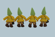 Gnome World - Forest Gnome Family Doll Set with Oak Tree Stump House – 2.5" & 3” Handmade Felt Waldorf Decorations by Ambrosius