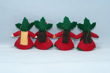 Holly Berry Princess Doll – 2.5" Handmade Felt Waldorf Decoration by Ambrosius