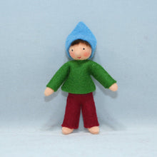 Handmade Elf Helper Doll by Ambrosius – Eco-Friendly Wool Felt Waldorf Toy from Eco Flower Fairies LLC