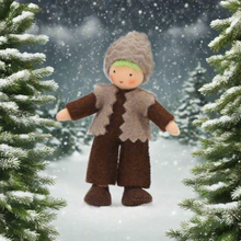Handmade Pine Pixie Doll by Ambrosius – Eco-Friendly Wool Felt Waldorf Toy from Eco Flower Fairies LLC
