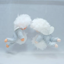 Snow Baby Doll – 2.5" Handmade Felt Waldorf Decoration by Ambrosius