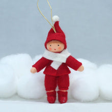 Handmade Santa's Helper Doll by Ambrosius – Eco-Friendly Wool Felt Waldorf Toy from Eco Flower Fairies LLC