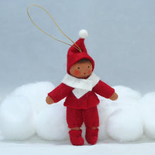 Handmade Santa's Helper Doll by Ambrosius – Eco-Friendly Wool Felt Waldorf Toy from Eco Flower Fairies LLC