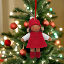 Handmade Santa's Helper Doll by Ambrosius – Eco-Friendly Wool Felt Waldorf Toy from Eco Flower Fairies LLC