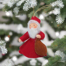 Handmade Santa Finger Puppet Doll by Ambrosius – Eco-Friendly Wool Felt Waldorf Toy from Eco Flower Fairies LLC
