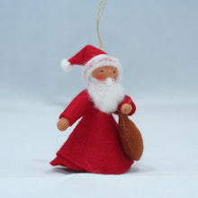 Handmade Santa Finger Puppet Doll by Ambrosius – Eco-Friendly Wool Felt Waldorf Toy from Eco Flower Fairies LLC