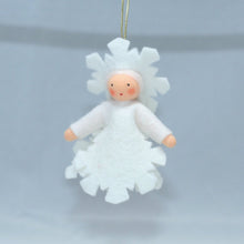 Handmade Snowflake Princess Doll by Ambrosius – Eco-Friendly Wool Felt Waldorf Toy from Eco Flower Fairies LLC