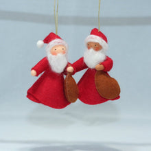 Handmade Santa Finger Puppet Doll by Ambrosius – Eco-Friendly Wool Felt Waldorf Toy from Eco Flower Fairies LLC