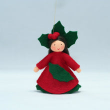 Handmade Holly Berry Princess Doll by Ambrosius – Eco-Friendly Wool Felt Waldorf Toy from Eco Flower Fairies LLC
