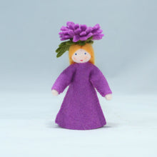 Chrysanthemum Fairy Doll – 2.5” & 3" Handmade Felt Waldorf Decorations by Ambrosius