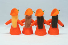 Japanese Lantern Fairy Doll – 2.5", 3" & 3.5" Handmade Felt Waldorf Decorations by Ambrosius