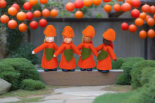 Japanese Lantern Fairy Doll – 2.5", 3" & 3.5" Handmade Felt Waldorf Decorations by Ambrosius
