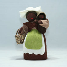 Handmade Mother Earth with Baby Seed Doll Set by Ambrosius – Eco-Friendly Wool Felt Waldorf Toy from Eco Flower Fairies LLC