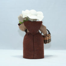 Mother Earth with Baby Seed Doll Set – 4" & 1.5" Handmade Felt Waldorf Decorations by Ambrosius