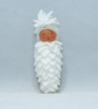 Handmade Pine Cone Baby Doll by Ambrosius – Eco-Friendly Wool Felt Waldorf Toy from Eco Flower Fairies LLC