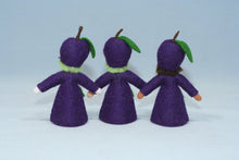 Plum Fairy Doll – 2.5" & 3" Handmade Felt Waldorf Decorations by Ambrosius