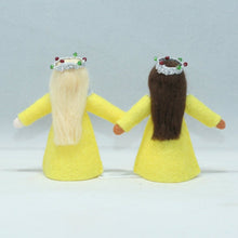Halloween Royal Doll – 3" Handmade Felt Waldorf Decoration by Ambrosius