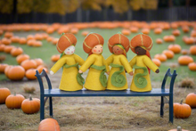 Handmade Pumpkin Fairy Doll by Ambrosius – Eco-Friendly Wool Felt Waldorf Toy from Eco Flower Fairies LLC