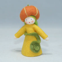 Handmade Pumpkin Fairy Doll by Ambrosius – Eco-Friendly Wool Felt Waldorf Toy from Eco Flower Fairies LLC
