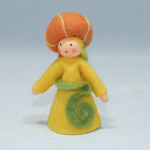 Handmade Pumpkin Fairy Doll by Ambrosius – Eco-Friendly Wool Felt Waldorf Toy from Eco Flower Fairies LLC