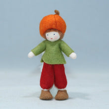 Handmade Pumpkin Pixie Doll by Ambrosius – Eco-Friendly Wool Felt Waldorf Toy from Eco Flower Fairies LLC