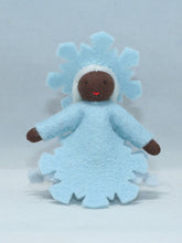 Handmade Snowflake Princess Doll by Ambrosius – Eco-Friendly Wool Felt Waldorf Toy from Eco Flower Fairies LLC