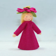 Handmade Zinnia Fairy Doll by Ambrosius – Eco-Friendly Wool Felt Waldorf Toy from Eco Flower Fairies LLC