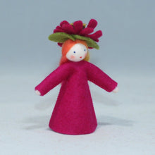 Handmade Zinnia Fairy Doll by Ambrosius – Eco-Friendly Wool Felt Waldorf Toy from Eco Flower Fairies LLC