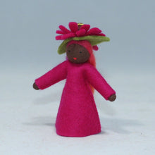 Handmade Zinnia Fairy Doll by Ambrosius – Eco-Friendly Wool Felt Waldorf Toy from Eco Flower Fairies LLC