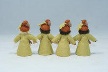 Acorn Fairy Doll – 2.5” & 3.5” Handmade Felt Waldorf Decorations by Ambrosius