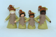 Acorn Fairy Doll – 2.5” & 3.5” Handmade Felt Waldorf Decorations by Ambrosius