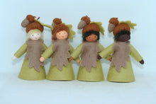 Acorn Fairy Doll – 2.5” & 3.5” Handmade Felt Waldorf Decorations by Ambrosius