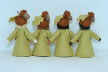 Acorn Fairy Doll – 2.5” & 3.5” Handmade Felt Waldorf Decorations by Ambrosius