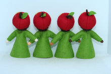 Apple Fairy Doll – 2.5”, 3" & 3.5” Handmade Felt Waldorf Decorations by Ambrosius