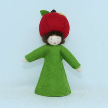 Handmade Apple Fairy Doll by Ambrosius – Eco-Friendly Wool Felt Waldorf Toy from Eco Flower Fairies LLC
