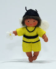Handmade Bee Pixie Doll by Ambrosius – Eco-Friendly Wool Felt Waldorf Toy from Eco Flower Fairies LLC
