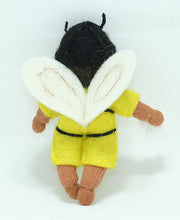 Bee Pixie Doll – 2.5” Handmade Felt Waldorf Decoration by Ambrosius