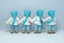 Gnome World - Cave Gnome Family Doll Set – 2.5" & 3” Handmade Felt Waldorf Decorations by Ambrosius